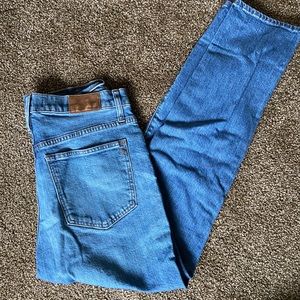 Madewell high rise slim boy jean